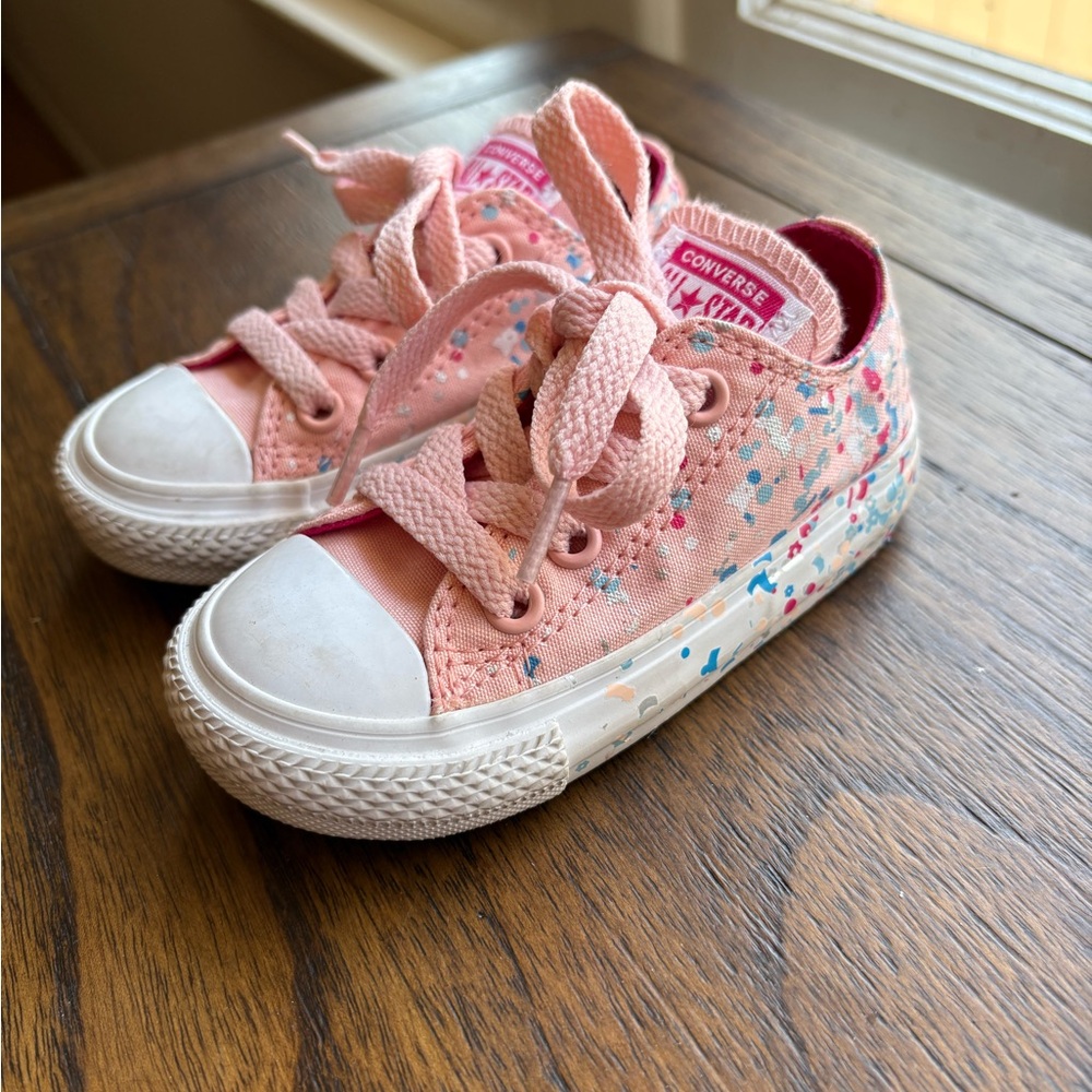 Converse Kids Confetti Pink Sneakers